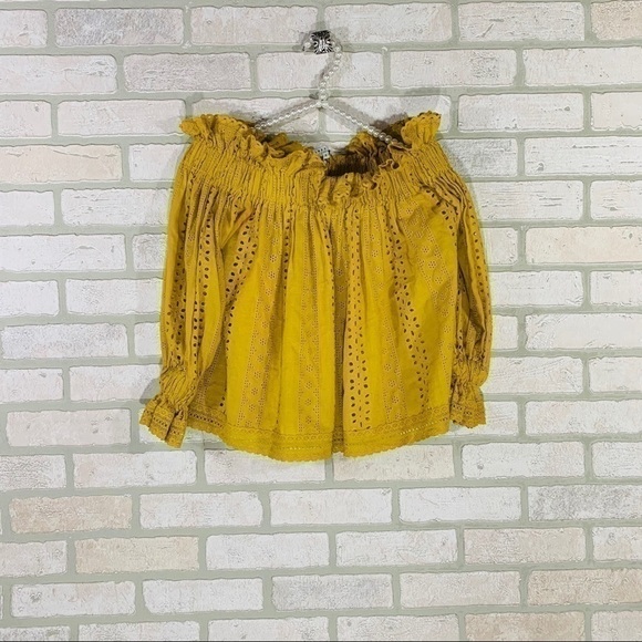 Revolve Endless Rose Embroidered Bardot Top - Picture 4 of 10